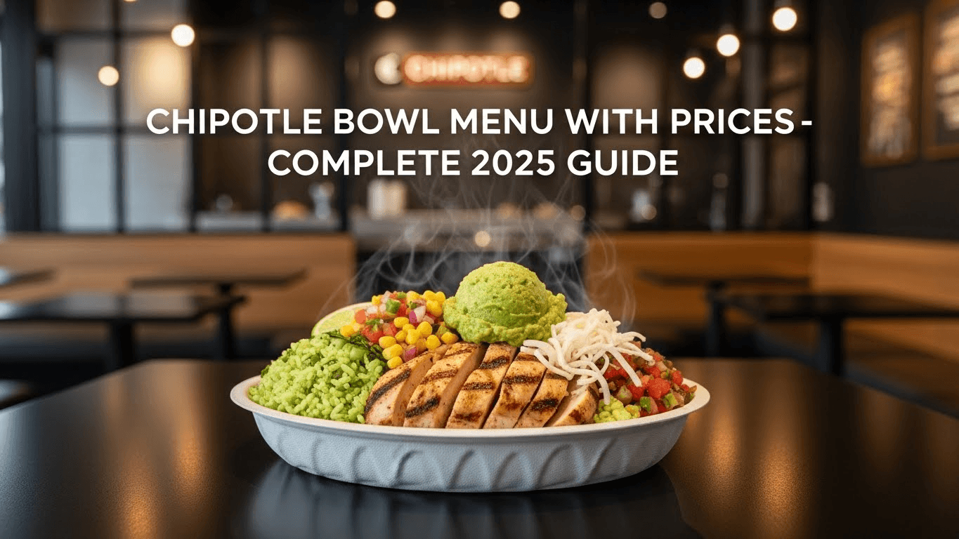 Chipotle Bowl Menu with Prices - Complete 2026 Guide
