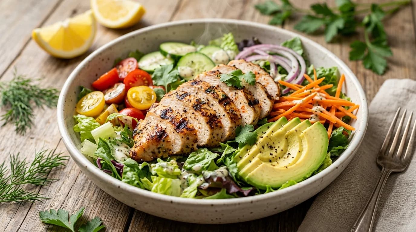 Chicken Salad - Chipotle menu item, 520 calories, $9.80
