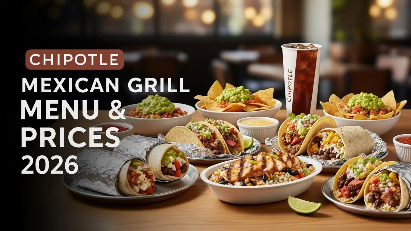 Chipotle Mexican Grill Menu 2026 - Complete Guide with Prices and Nutrition Facts