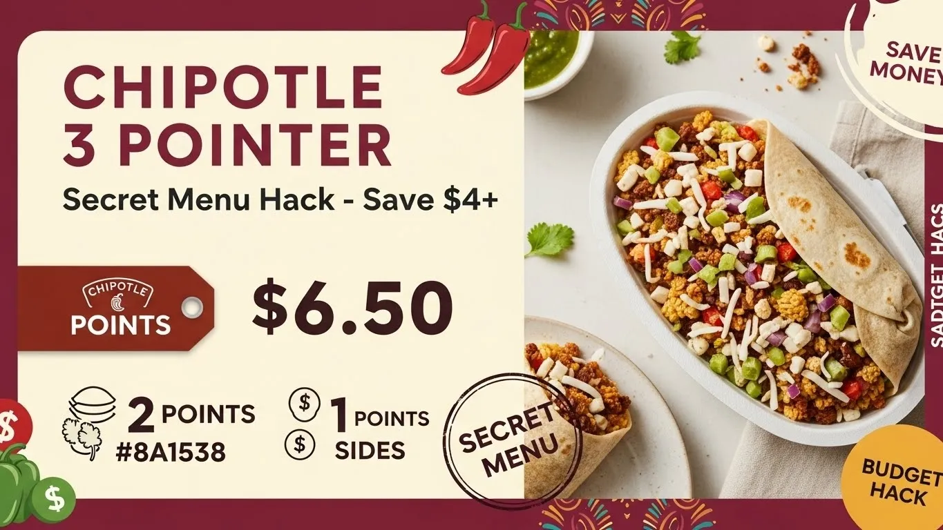 Chipotle 3 Pointer 2026 - Secret Menu Hack Guide