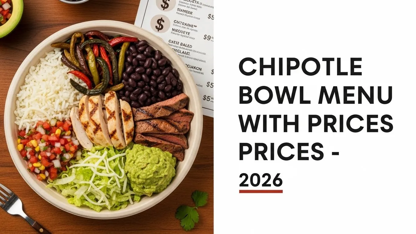 Chipotle Bowl Menu with Prices 2026 - Complete Guide