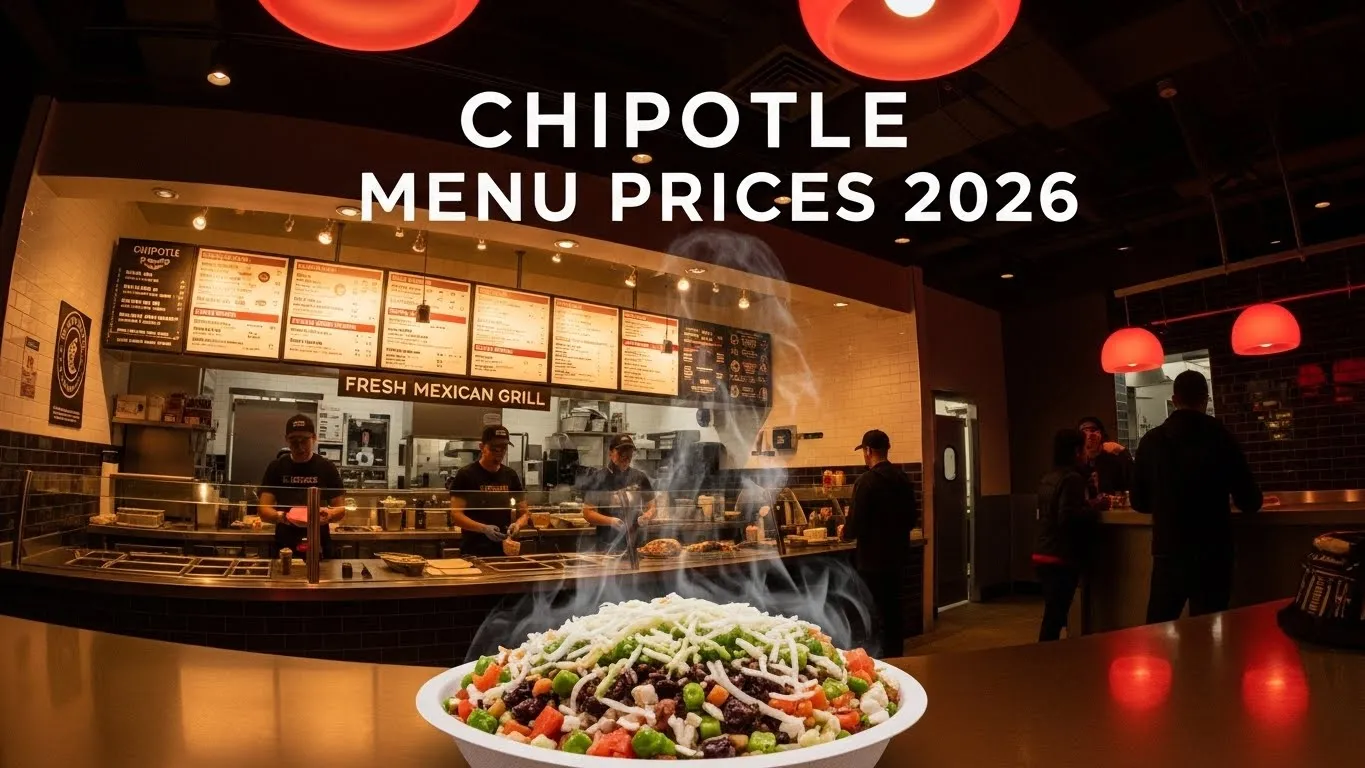 Chipotle Menu Prices 2026 - Official Guide