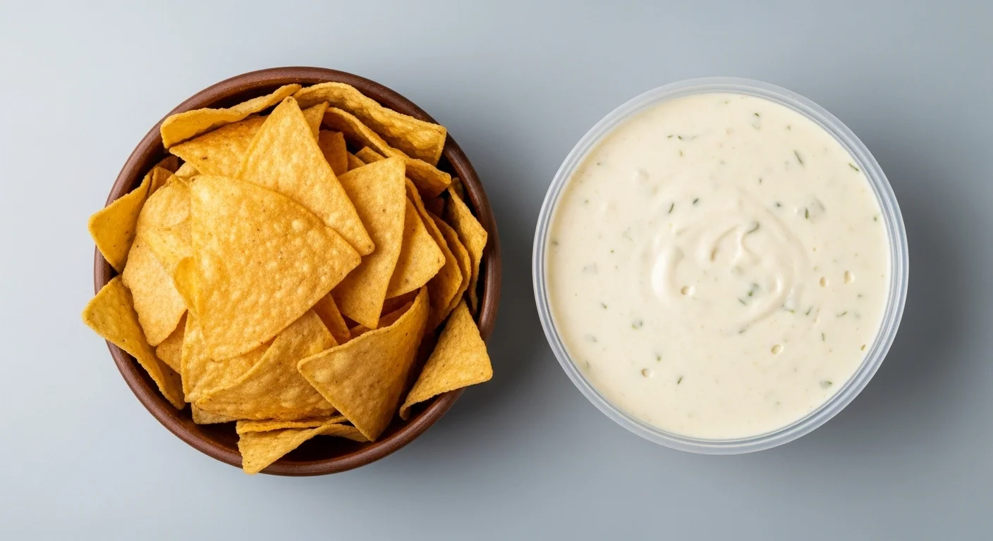 Large Chips & Large Queso Blanco Large Chips & Large Queso Blanco