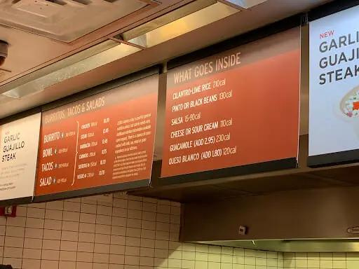 Chipotle Grill Menu